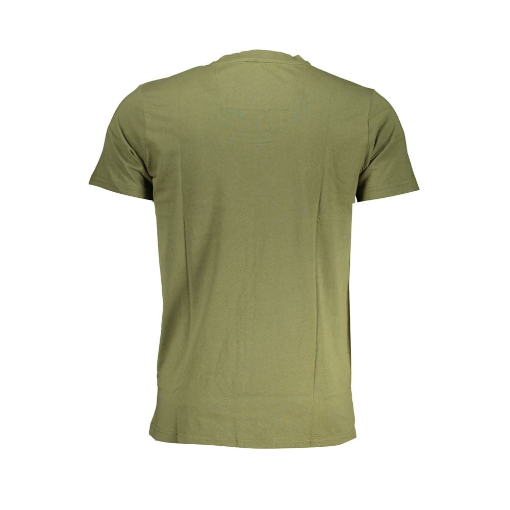 Cavalli Class Green Cotton T-Shirt Cavalli Class