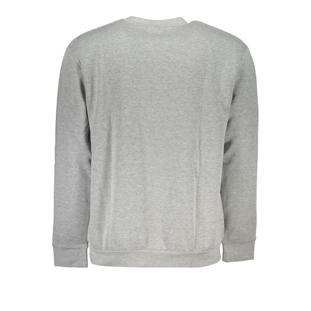 Cavalli Class Chic Gray Embroidered Sweatshirt Cavalli Class