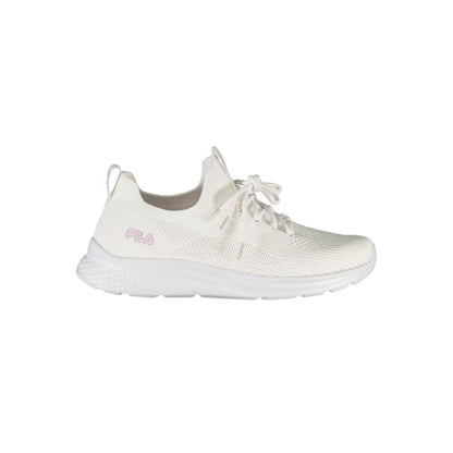 Fila Elegant White Run-It Sneakers with Rose Detailing Fila