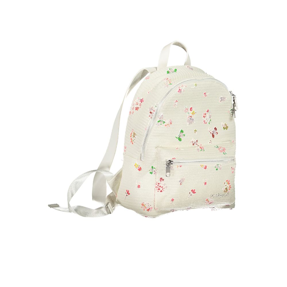 Desigual White Polyethylene Backpack Desigual