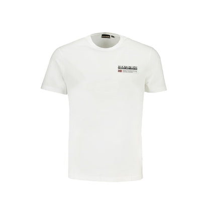 Napapijri White Cotton T-Shirt Napapijri