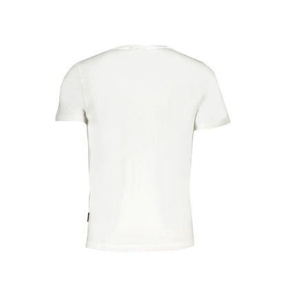 Napapijri White Cotton T-Shirt Napapijri