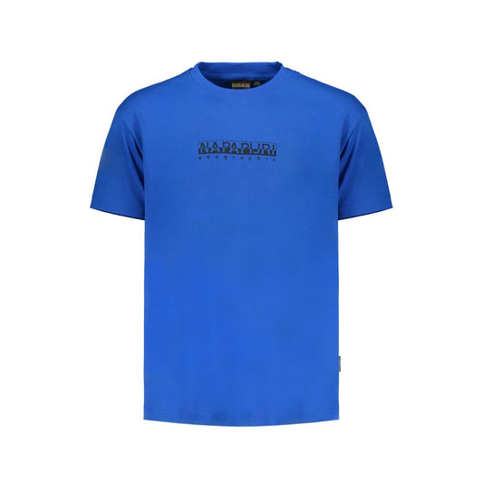 Napapijri Blue Cotton T-Shirt Napapijri