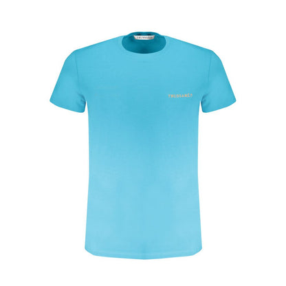 Trussardi Light Blue Cotton T-Shirt Trussardi