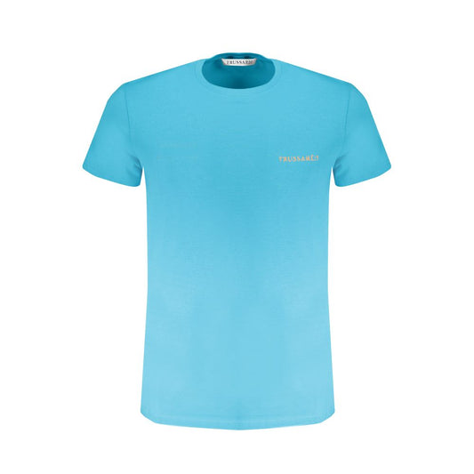 Trussardi Light Blue Cotton T-Shirt Trussardi