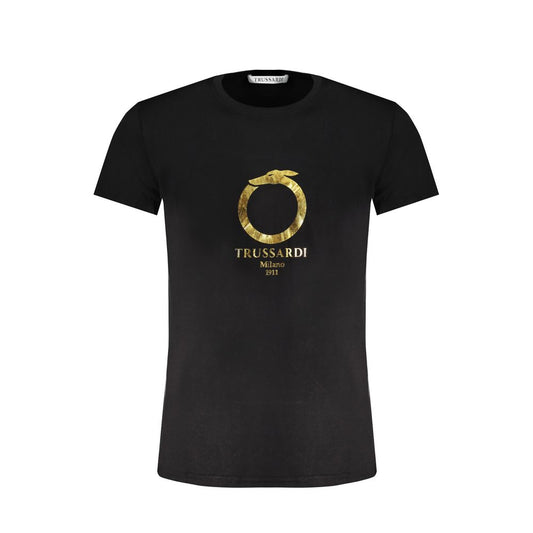 Trussardi Black Cotton T-Shirt Trussardi