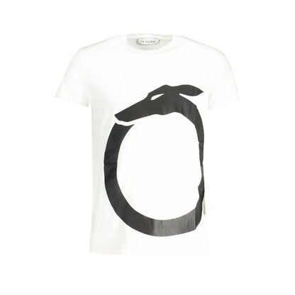 Trussardi White Cotton T-Shirt Trussardi