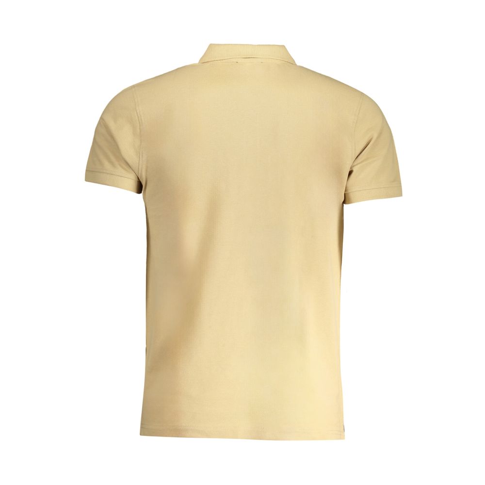 Cavalli Class Beige Cotton Polo Shirt Cavalli Class