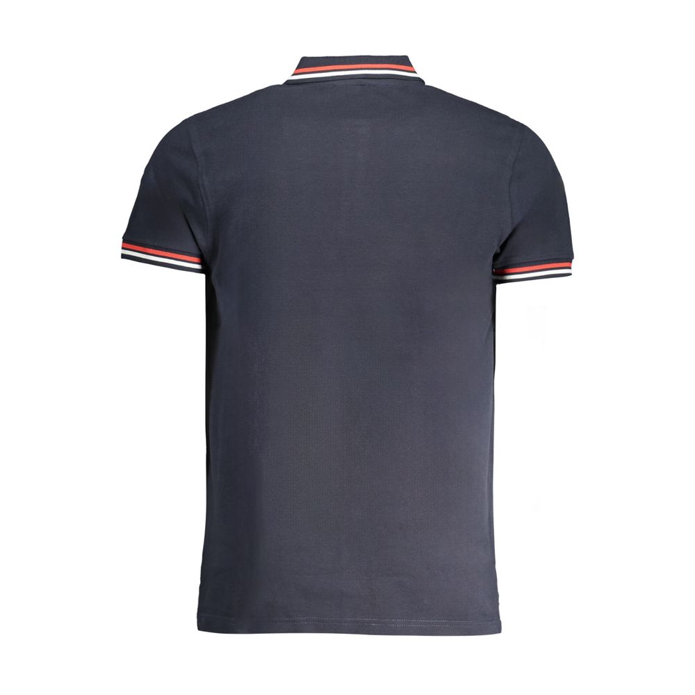 Cavalli Class Blue Cotton Polo Shirt Cavalli Class