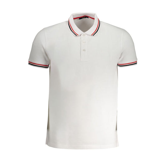 Cavalli Class White Cotton Polo Shirt Cavalli Class