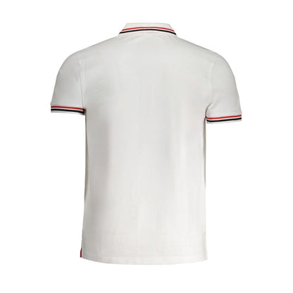 Cavalli Class White Cotton Polo Shirt Cavalli Class