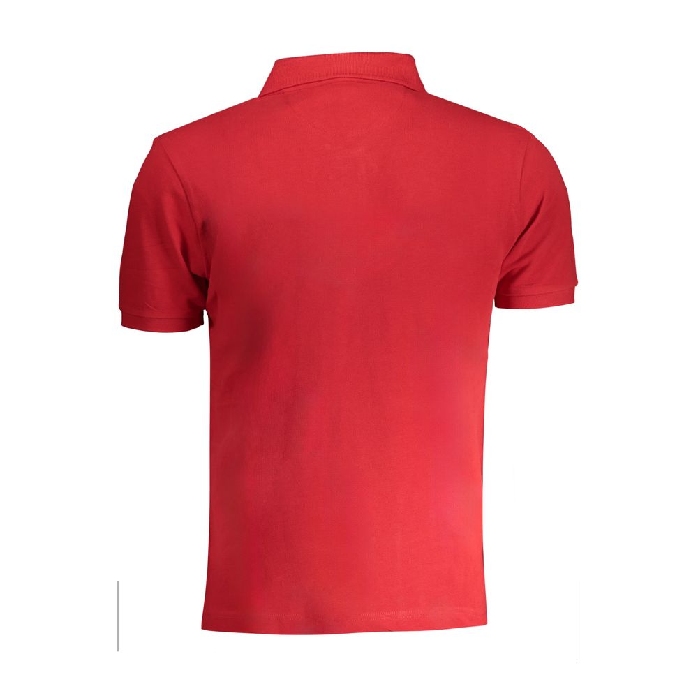 La Martina Red Cotton Polo Shirt La Martina