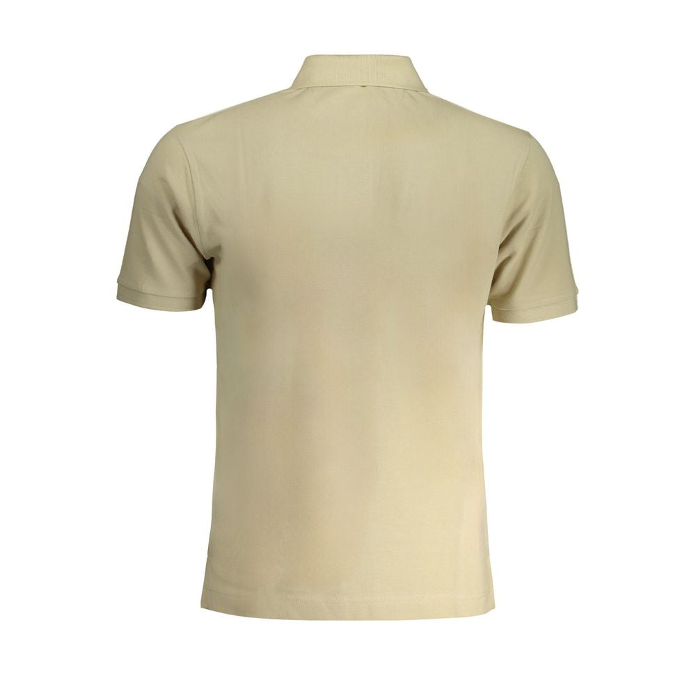 La Martina Beige Cotton Polo Shirt La Martina