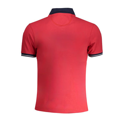 La Martina Red Cotton Polo Shirt La Martina