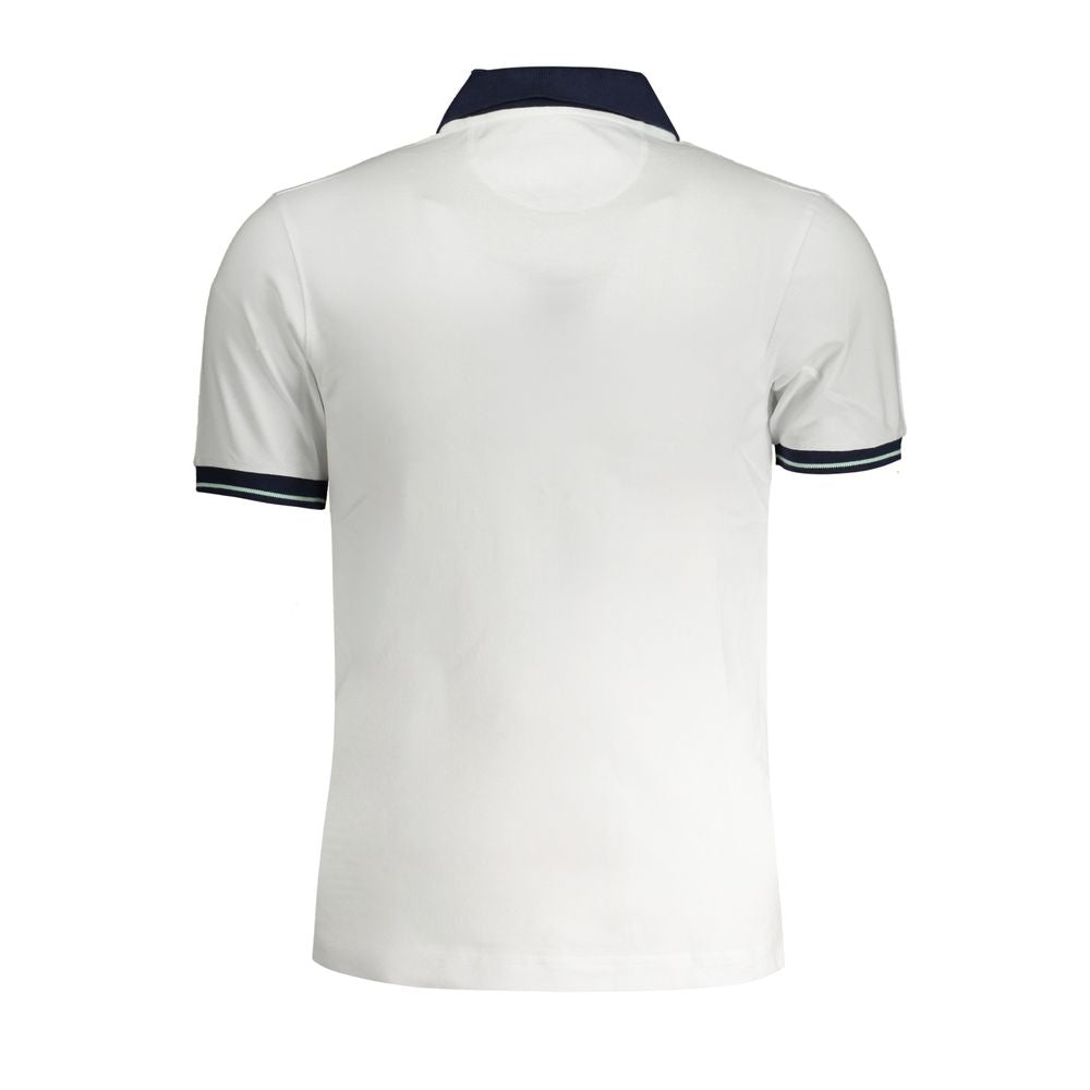 La Martina White Cotton Polo Shirt La Martina