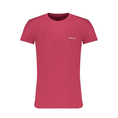 Gaudi Red Cotton T-Shirt Gaudi