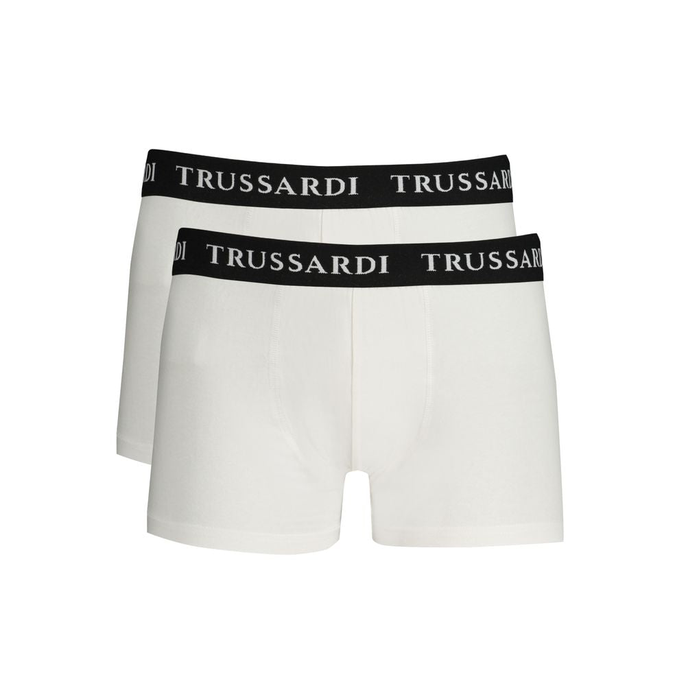 Trussardi White Cotton Underwear Trussardi