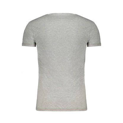 Aeronautica Militare Gray Cotton T-Shirt Aeronautica Militare