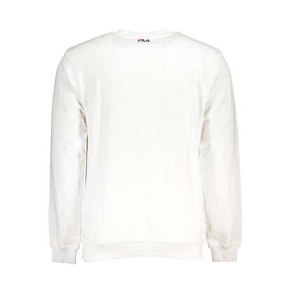 Fila Classic Crew Neck Fleece Sweatshirt in White Fila