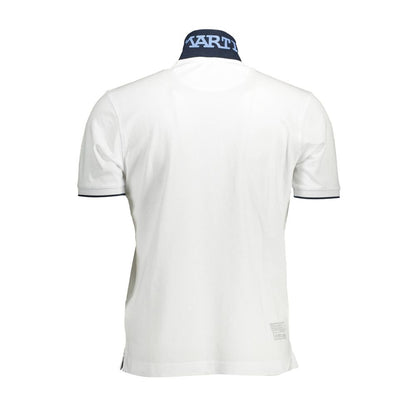 La Martina Elegant Short-Sleeved White Polo for Men La Martina