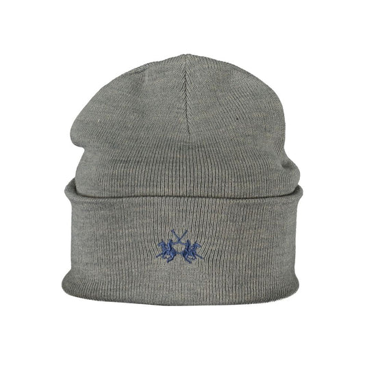 La Martina Gray Polyester Hats & Cap La Martina