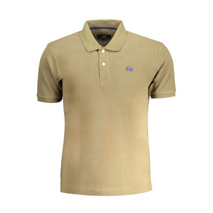 La Martina Green Cotton Polo Shirt La Martina