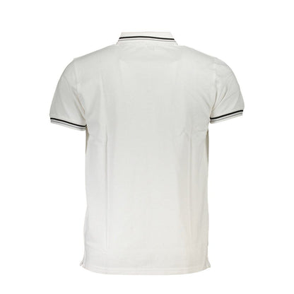 Cavalli Class White Cotton Polo Shirt Cavalli Class