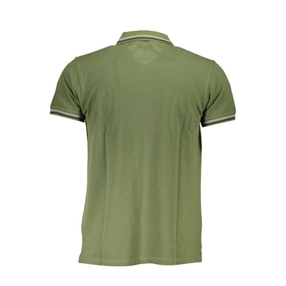 Cavalli Class Green Cotton Polo Shirt Cavalli Class