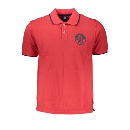 North Sails Red Cotton Polo Shirt North Sails