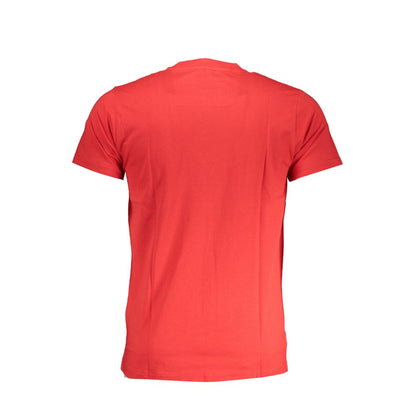 Cavalli Class Red Cotton T-Shirt Cavalli Class