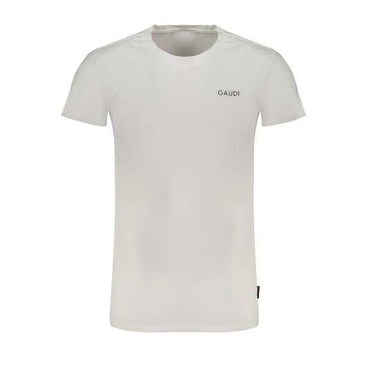 Gaudi White Cotton T-Shirt Gaudi