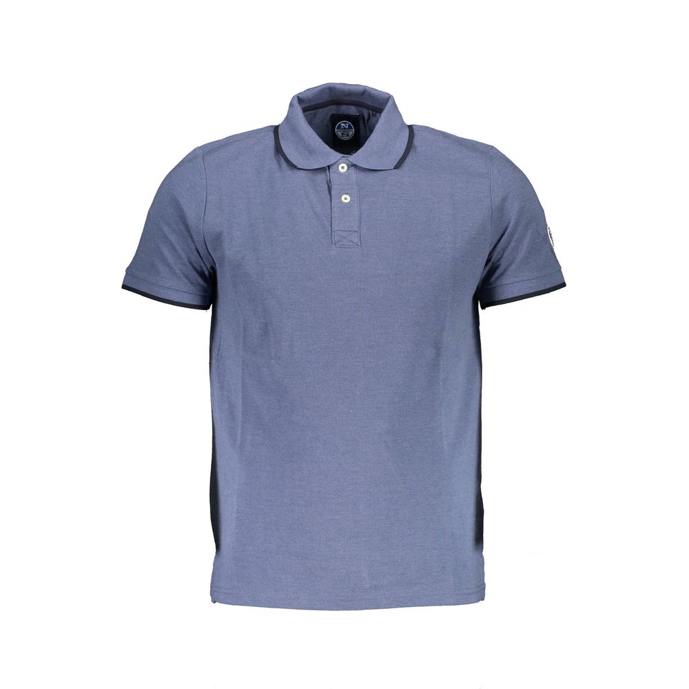 North Sails Elevated Casual Blue Polo with Contrasting Details North Sails