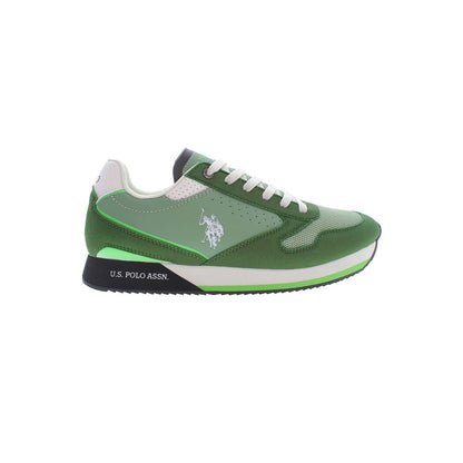 U.S. POLO ASSN. Sleek Green Sneakers with Iconic Logo Accents U.S. POLO ASSN.