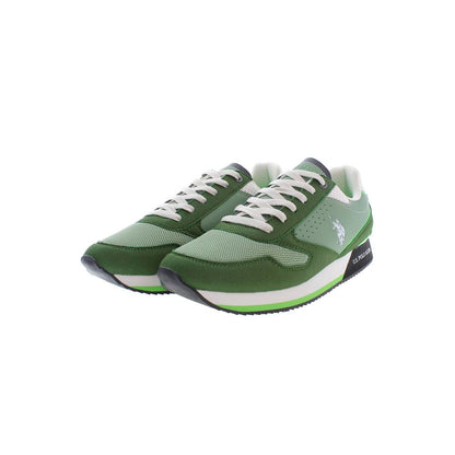 U.S. POLO ASSN. Sleek Green Sneakers with Iconic Logo Accents U.S. POLO ASSN.