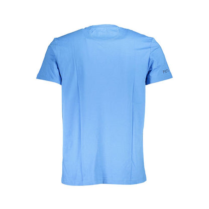 La Martina Elegant Light Blue Embroidered Tee La Martina