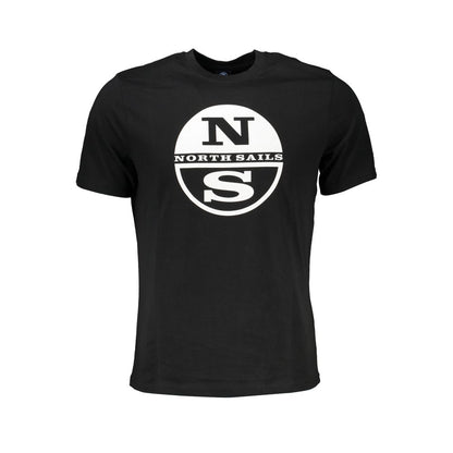 North Sails Black Cotton T-Shirt North Sails