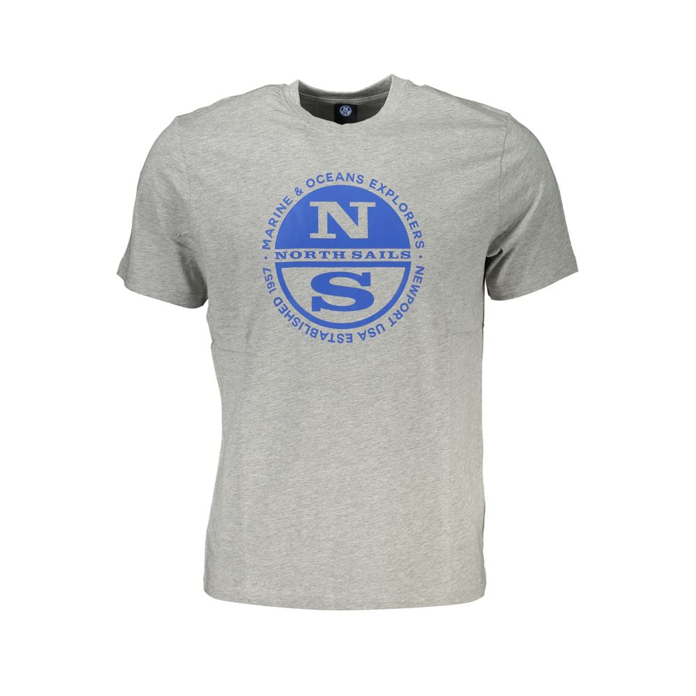 North Sails Gray Cotton T-Shirt North Sails