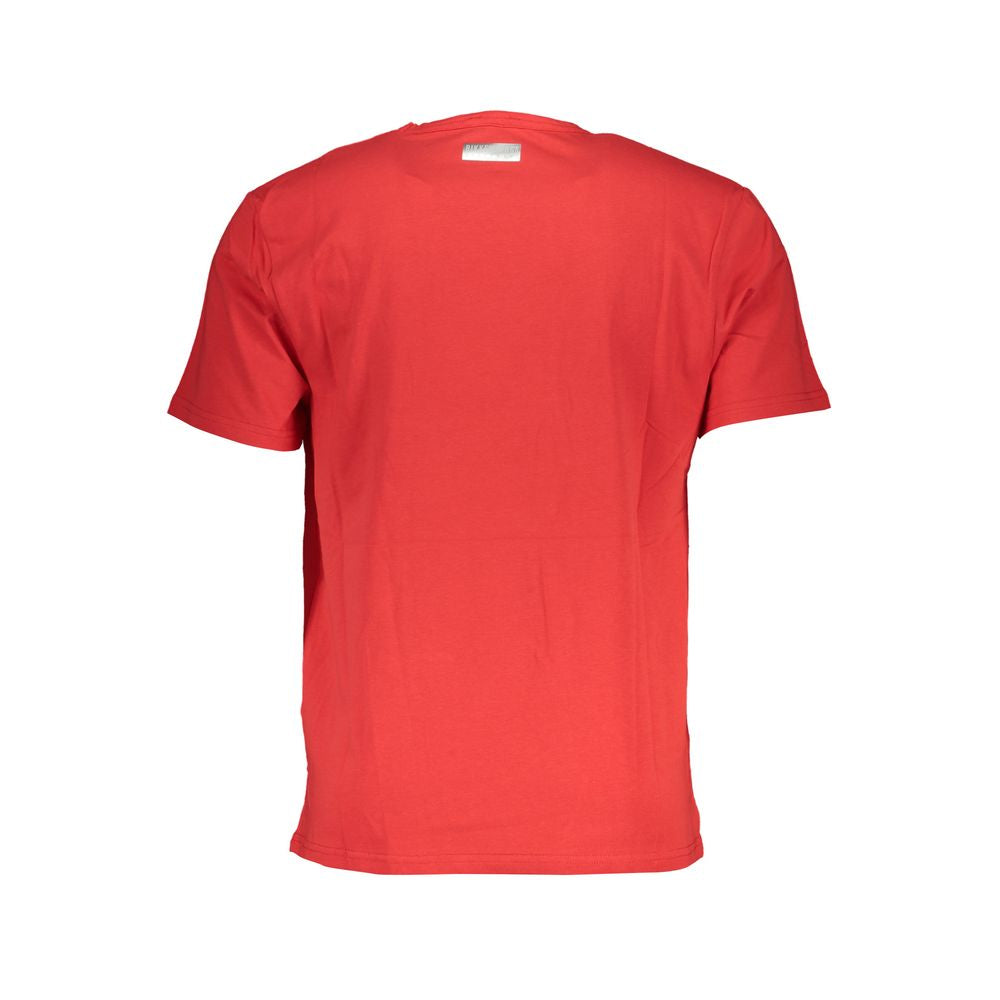 Bikkembergs Red Cotton T-Shirt Bikkembergs