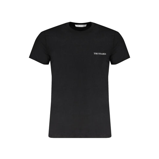 Trussardi Black Cotton T-Shirt Trussardi