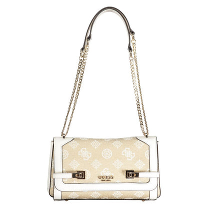 Guess Jeans White Cotton Handbag Guess Jeans