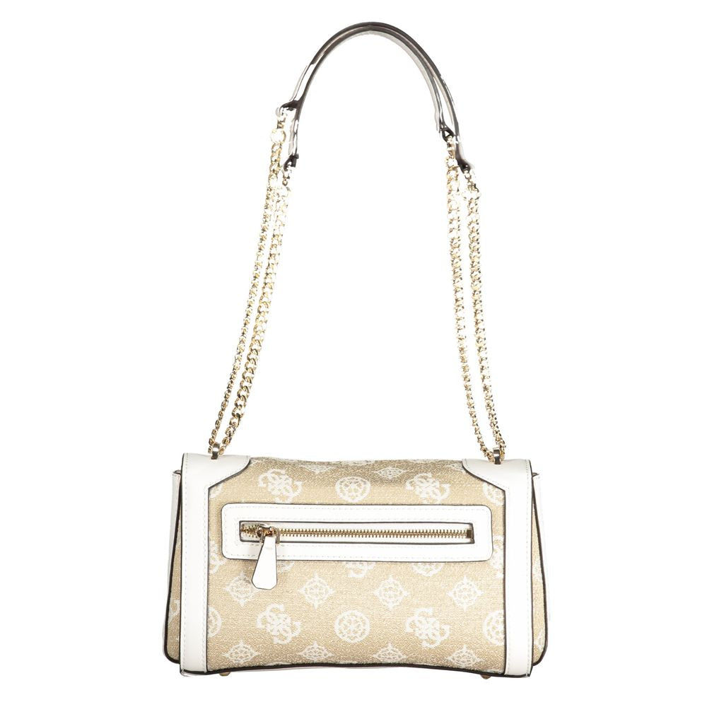 Guess Jeans White Cotton Handbag Guess Jeans