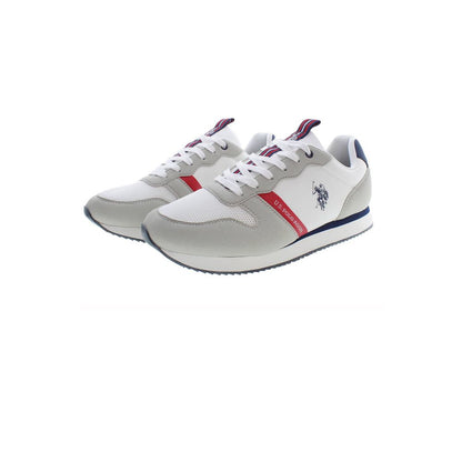 U.S. POLO ASSN. Sleek White Sneakers with Contrast Detailing U.S. POLO ASSN.