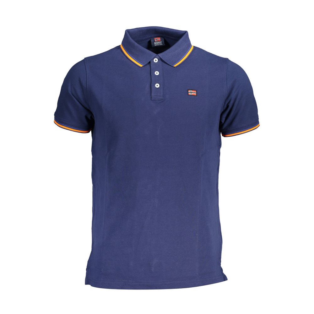 Norway 1963 Blue Cotton Men Polo Shirt