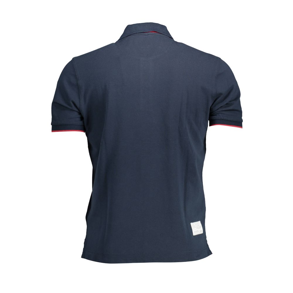 La Martina Elegant Blue Short-Sleeved Polo La Martina