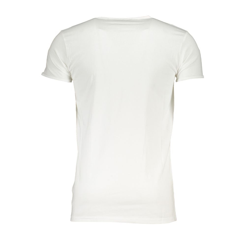 Cavalli Class White Cotton T-Shirt Cavalli Class