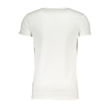 Cavalli Class White Cotton T-Shirt Cavalli Class