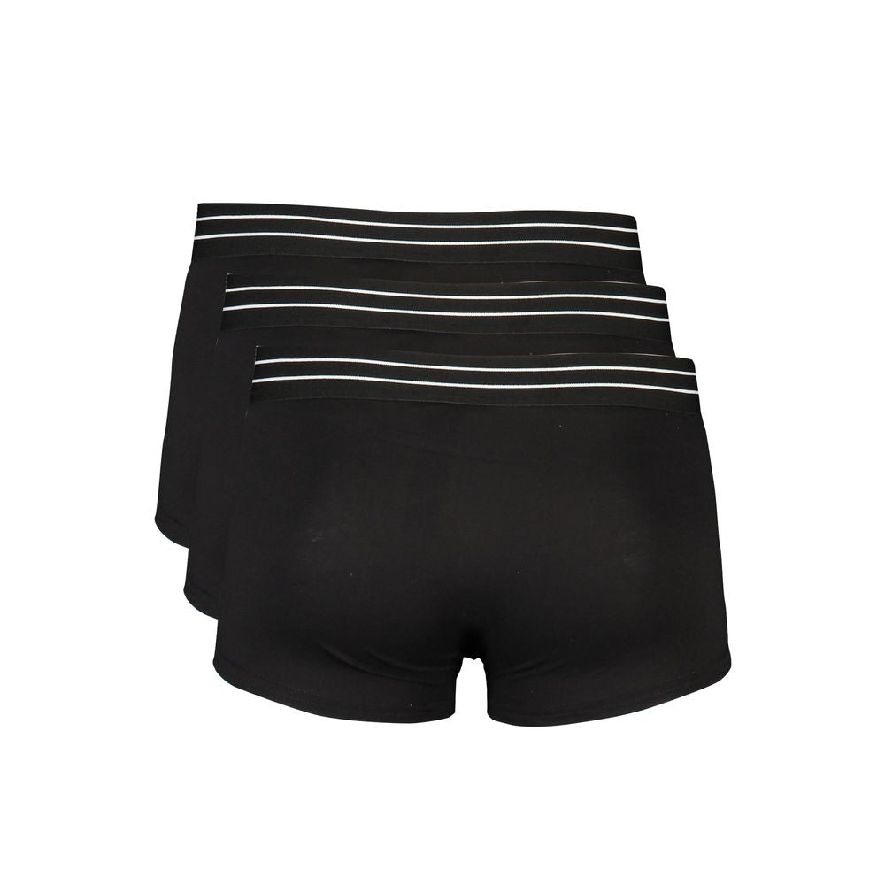 Cavalli Class Black Cotton Underwear Cavalli Class