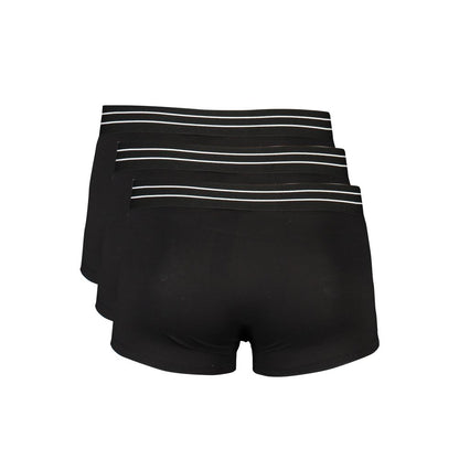 Cavalli Class Black Cotton Underwear Cavalli Class