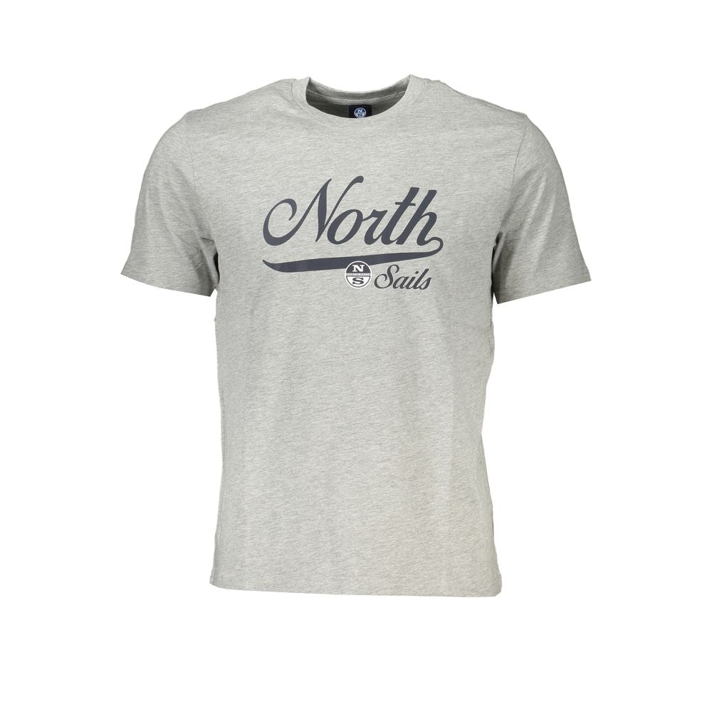 North Sails Gray Cotton T-Shirt North Sails