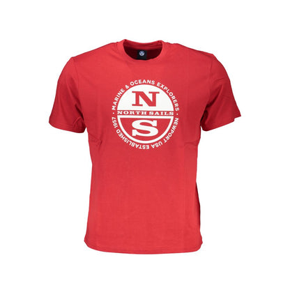 North Sails Red Cotton T-Shirt North Sails